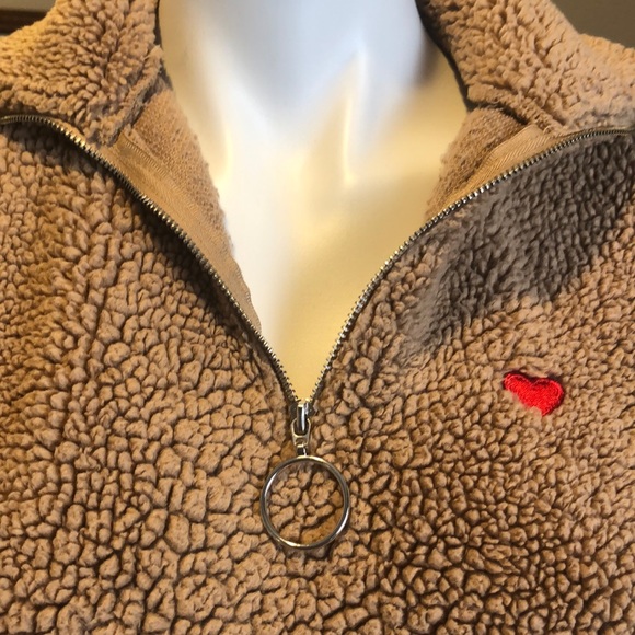 TopShop Pullover Half-Zip Fleece - Picture 5 of 6